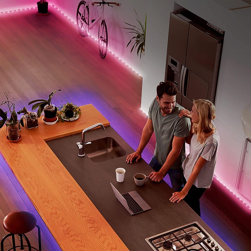 DAYBETTER Led Strip Lights 400 ft (4 Rolls of 100 ft) Ultra Long Smart Light Strips with App Voice Control Remote, 5050 RGB Music Sync Color Changing Lights for Bedroom, Kitchen, Party,Home Decoration - Image 5